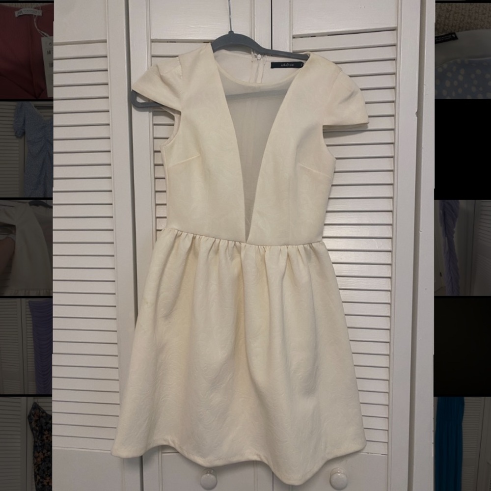 Ark & Co Cream Mini Dress Size Small